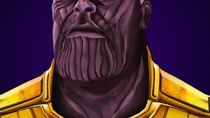Portrait Display Portrait Looking At Viewer Thanos Villains Marvel Comics Marvel Cinematic Universe  950x1900 wallpaper