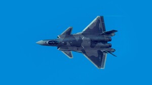 Aircraft J20 China Air Force PLAAF Blue Background 1920x1080 Wallpaper