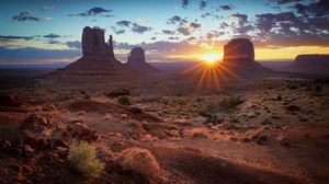 Desert Landscape Sunrise Usa 2048x1365 wallpaper
