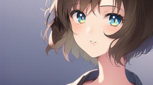 Novel Ai Anime Girls Ai Art Minimalism Simple Background 2560x2560 Wallpaper