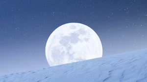Moon Desert Landscape Sky Stars Nightscape Sand Dunes Nature 3840x2160 Wallpaper