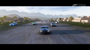 Forza Horizon 5 Chevrolet Chevelle Car Front Angle View CGi Video Games Logo Mountains Path Headligh 2560x1440 Wallpaper