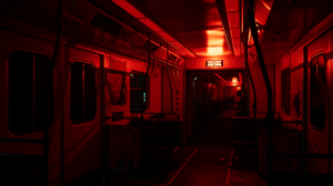 Dead Island 2 Nvidia RTX Video Games CGi Interior Train Red Video Game Art 3840x2160 Wallpaper