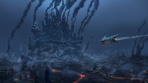 Subnautica Video Games Underwater Video Game Art Submarine Vehicle 4200x2450 Wallpaper