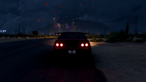 Forza Forza Horizon 5 Car Road Acura RSX Type S Acura CGi Taillights Rear View Video Games Night Lic 1920x1080 Wallpaper