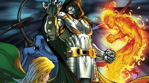 Ben Grimm Doctor Doom Fantastic Four Human Torch Marvel Comics Invisible Woman Johnny Storm Marvel C 1600x1200 Wallpaper