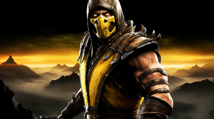 Mortal Kombat Scorpion Mortal Kombat Yellow Video Game Art Video Game Characters Video Games Mask Lo 1920x1080 Wallpaper