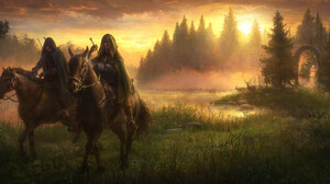Ciri The Witcher Geralt Of Rivia 2749x1331 Wallpaper