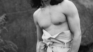 Anna Garbowska Men Shirtless Monochrome Male Models 1920x2606 Wallpaper
