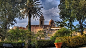 Church Of San Giuliano Italy Sicily Trees Building 3840x2160 Wallpaper