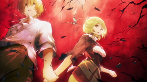 Anime Blonde Boy Enri Emmot Girl Nfirea Bareare Overlord Anime 2560x1440 Wallpaper