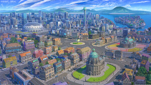 ArseniXC Digital Art Cityscape Landscape City Fantasy Architecture Fantasy City 1920x1080 Wallpaper