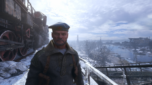 Metro Exodus Enhanced Edition Military Berets Red Star Train Apocalyptic Snow Covered 3840x2160 Wallpaper