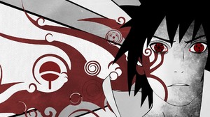 Eternal Mangekyou Sharingan Sharingan Uchiha Sasuke Selective Coloring Naruto Shippuuden Anime Anime 1920x1140 Wallpaper