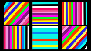 Colorful Digital Art Geometry Lines Square Stripes 1920x1080 Wallpaper