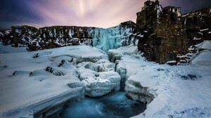 Iceland Winter Snow Ice 5616x3744 Wallpaper
