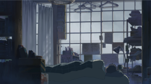 Anime Bedroom Sleeping Garden Of Words 1786x929 wallpaper