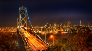 Trey Ratcliff 4K Photography California Bridge City Lights Lights Night Sky 3840x2160 Wallpaper