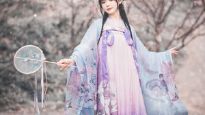 Asian Women Model Women Outdoors Standing Dress Fantasy Girl Looking At Viewer Long Hair 1365x2048 Wallpaper