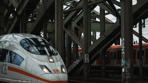 Train Deutsche Bahn Cologne Railway Portrait Display Germany Bridge 4000x6000 Wallpaper