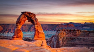 Nature Rock Arch Utah Usa Landscape 2560x1440 wallpaper