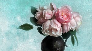 Flower Peony Pink Flower Rose Still Life Vase 1920x1200 Wallpaper