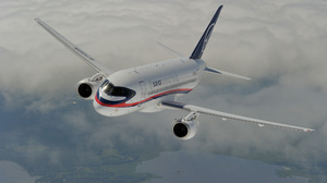 Airplane Cloud Flight Jet Sukhoi Superjet 100 2000x1333 Wallpaper