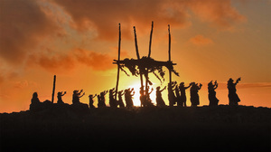 Bing Lei Day Silhouette Sunset People Ceremony 1920x1080 Wallpaper