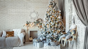 Gift Christmas Tree 5616x3744 Wallpaper