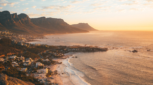 Photography Sand Water Building Sunset Mountains Cape Town South Africa 1920x1080 Wallpaper