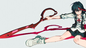 Kill La Kill Matoi Ryuuko Anime Anime Girls White Background 2000x1000 wallpaper