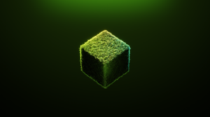 Minecraft Grass Cube CGi RTX RTX On Mojang Minimalism Green 4K Backlighting Abstract Nvidia RTX Grad 3840x2160 Wallpaper
