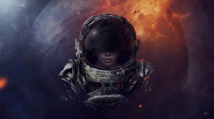 Science Fiction Astronaut Spacesuit Signature Planet Space 1920x1080 wallpaper