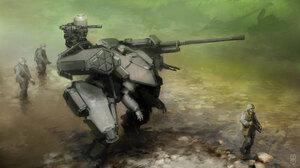 Futuristic Mecha Robot Soldier Weapon 2400x1350 Wallpaper