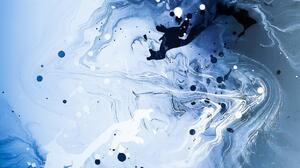 Blue Abstract Digital Art 1242x2688 Wallpaper