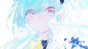 Arknights Anime Anime Boys Umbrella Blue Eyes Smile Mizuki Arknights 1920x1080 Wallpaper