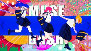 MuseDash Anime Girls Kawai Artist Music Colorful School Uniform Schoolgirl Backpacks 1920x1080 Wallpaper