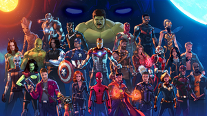 Fan Art Marvel Cinematic Universe Hulk Iron Man Spider Man Captain America Guardians Of The Galaxy T 4096x2596 Wallpaper