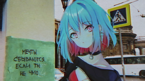 Animeirl Black Dress Blue Hair Church Anime Girls Short Hair Collar Looking At Viewer Portrait Displ 1440x1920 Wallpaper
