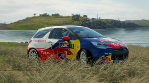 Citroen DS3 Forza Horizon 4 Rally Cars Car Front Angle View Red Bull Water Grass Video Games CGi Fre 1920x1080 wallpaper