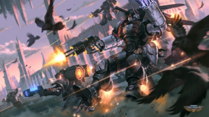 Warhammer 40 000 Warhammer Science Fiction High Tech Warhammer 30 000 Painting Gun Bolter Space Mari 1920x1080 Wallpaper