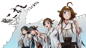 Anime Anime Girls Group Of Women Kantai Collection Kongou KanColle Hiei KanColle Haruna KanColle Kir 1920x1080 Wallpaper