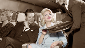 Women Airplane Interior Legs Crossed Men Smiling 1572x1600 Wallpaper