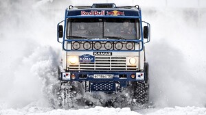 Trucks Snow Kamaz Truck Car Vehicle 1920x1080 Wallpaper
