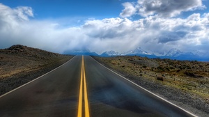 Trey Ratcliff Photography Landscape Road Mountain Chain Andes Snow Sky Clouds 3840x2160 Wallpaper