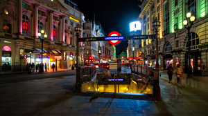 Trey Ratcliff Photography 4K UK England London Cityscape City Subway City Lights 3840x2160 Wallpaper