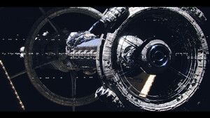 Artwork Space Spaceship Vehicle Digital Art Science Fiction 3000x1709 wallpaper