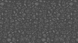 Pattern Monochrome Telegram Logo Cats Dog Fish Basketball 4K Simple Background 3840x2160 Wallpaper