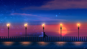 JoeyJazz Fantasy Art Sunset 2560x1440 Wallpaper