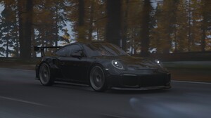 Motion Blur Digital Art CGi Car Vehicle Porsche Forza Forza Horizon 4 Road Headlights Video Games Vi 1920x1080 Wallpaper